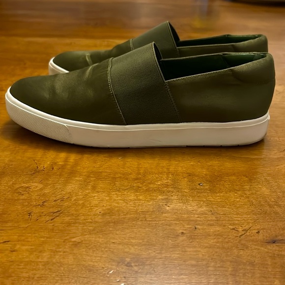 Vince Corbin Satin Slip-on Loafers, Size 38.5/8. - Picture 2 of 9